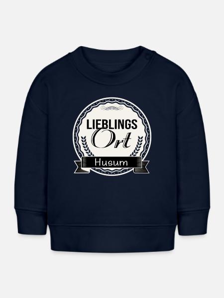 Lieblingsort Husum - Baby Organic Sweatshirt Baby Changer von Stanley/Stella - Navy