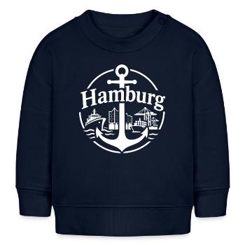 Hamburg - Baby Organic Sweatshirt Baby Changer von Stanley/Stella - Navy - Vorne