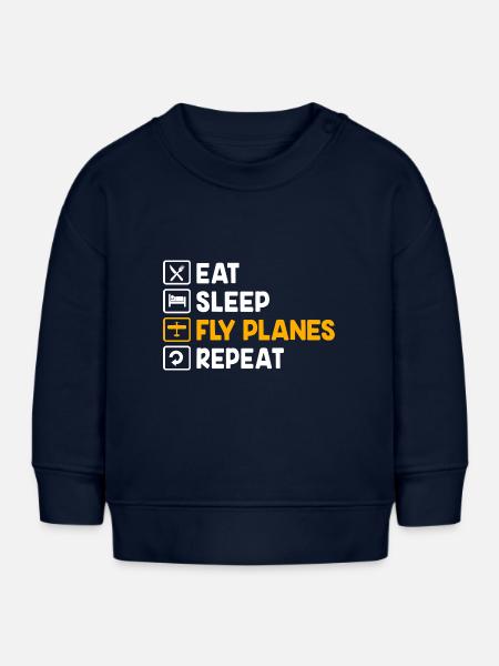 Modellflug Modellflugzeug - Baby Organic Sweatshirt Baby Changer von Stanley/Stella - Navy