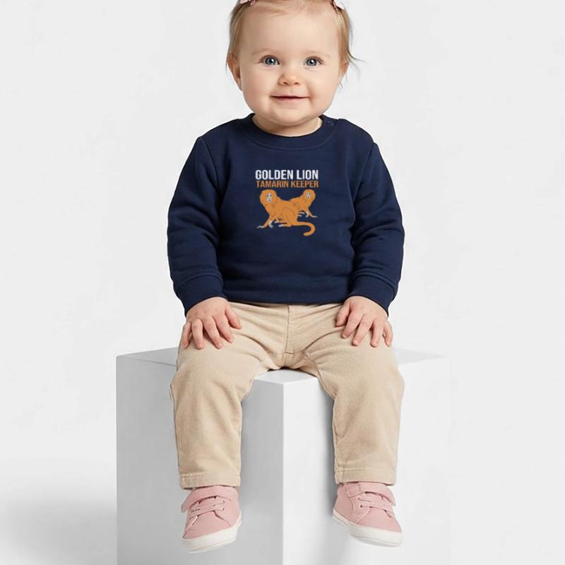 Tamarin Monkey Monkey Monkey Monkey Face Baby Sweatshirt by Stanley/Stella