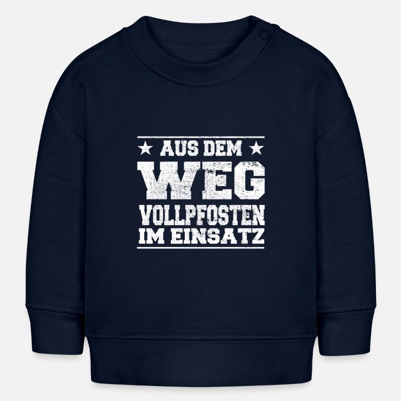 Poteau solide à l’écart en cours d’utilisation - Sweat bébé bio Stanley/Stella - bleu marine