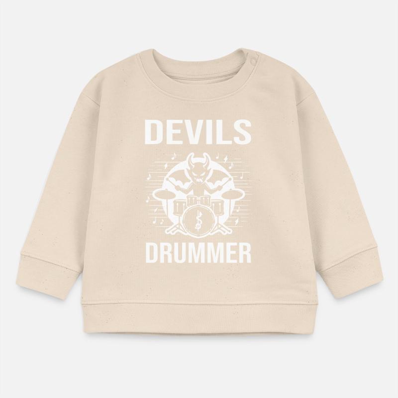 Devils Drummer. The devilish hellish drummer Baby Sweatshirt by Stanley/Stella