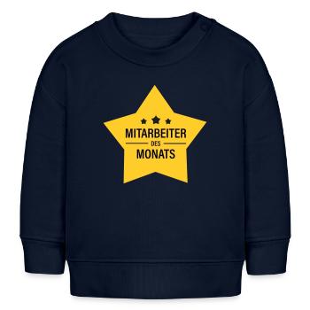 Mitarbeiter des Monats - Baby Organic Sweatshirt Baby Changer von Stanley/Stella - Navy - Vorne