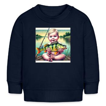Jeunes pêcheurs - Sweat bébé bio Stanley/Stella - bleu marine - Devant