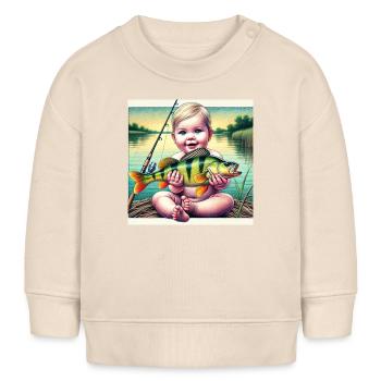 Jeunes pêcheurs - Sweat bébé bio Stanley/Stella - écru doux - Devant