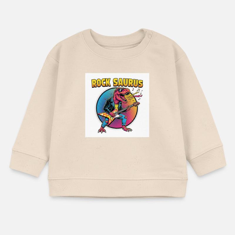 Rock Saurus Guitar Hero Baby Sweatshirt by Stanley/Stella
