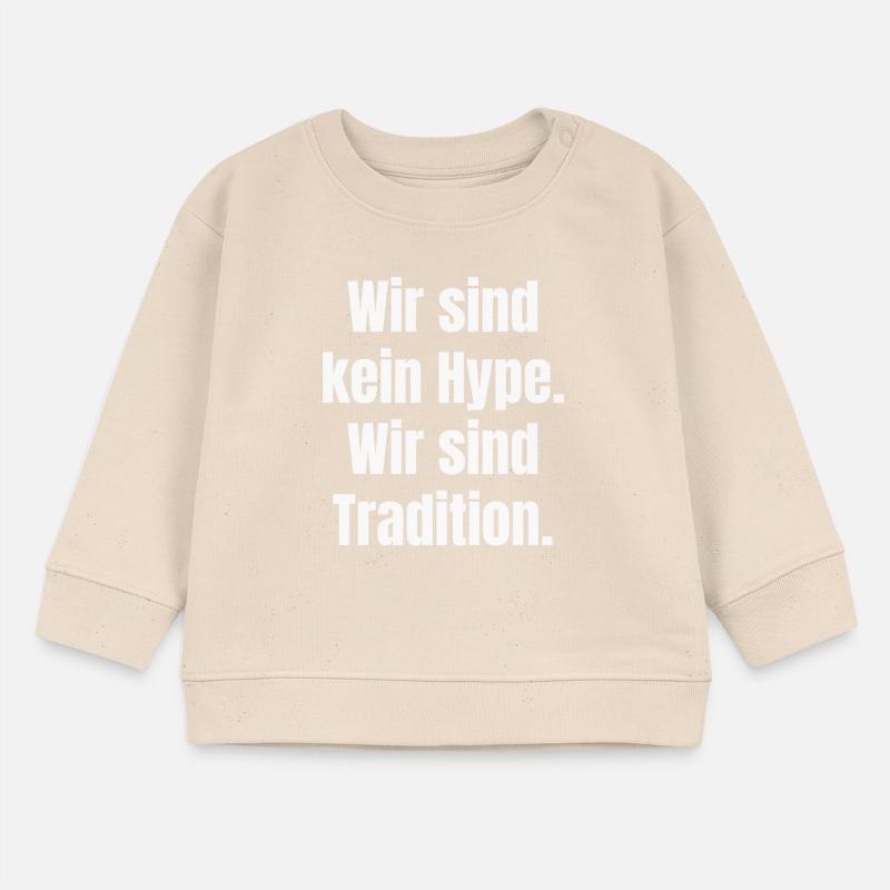 Ich bin einer Mannschaft mit Tradition  Baby Organic Sweatshirt Baby Changer von Stanley/Stella