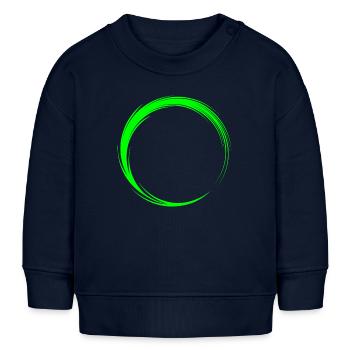 Kreis Symbol Form - Baby Organic Sweatshirt Baby Changer von Stanley/Stella - Navy - Vorne