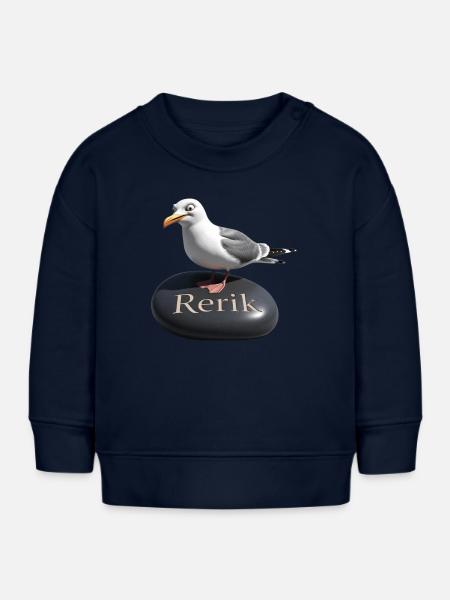 Rerik Ostseebad - Rerik Möwe - Baby Organic Sweatshirt Baby Changer von Stanley/Stella - Navy