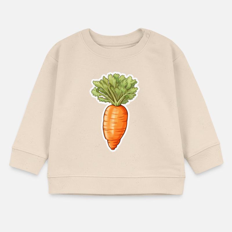 Möhre oder Karotte Baby Organic Sweatshirt Baby Changer von Stanley/Stella