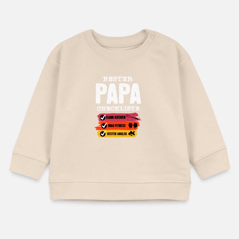 Bester Papa Checkliste  Baby Organic Sweatshirt Baby Changer von Stanley/Stella