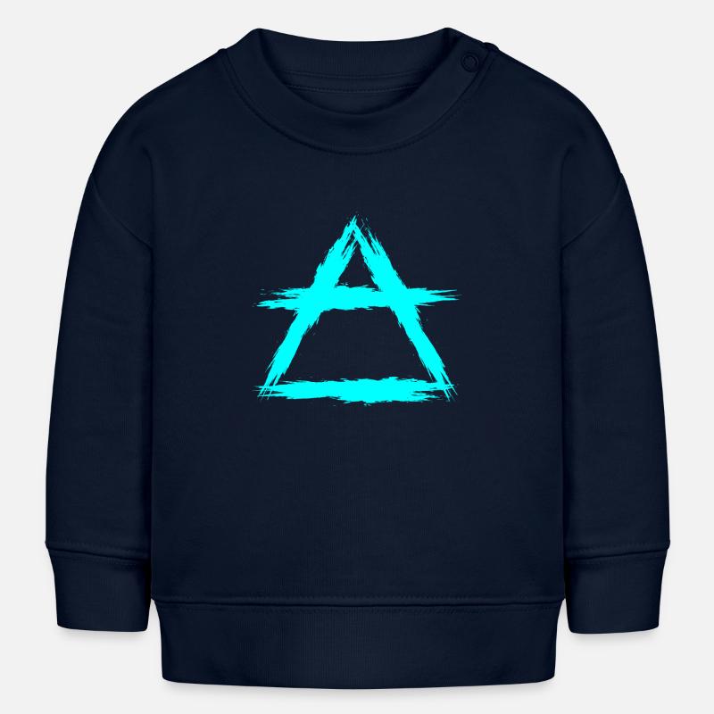 Élément symbole air - Sweat bébé bio Stanley/Stella - bleu marine