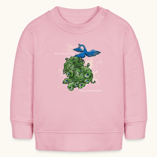 ptak paw art deco proste powiedzenie śmieszne iskry - Ekologiczna bluza dresowa Stanley/Stella BABY CHANGER