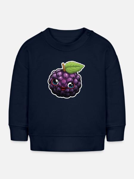 süße Brombeere - Baby Organic Sweatshirt Baby Changer von Stanley/Stella - Navy