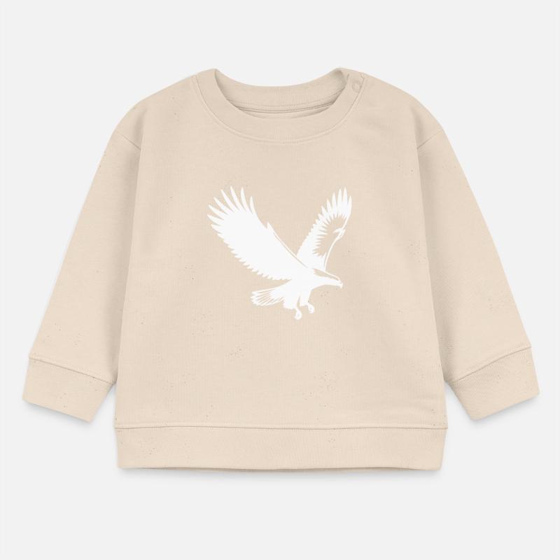 Elegant eagle approaching with broad wings Baby Sweatshirt by Stanley/Stella