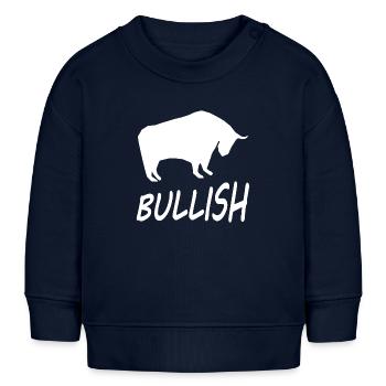 Aktien und Geld - Baby Organic Sweatshirt Baby Changer von Stanley/Stella - Navy - Vorne