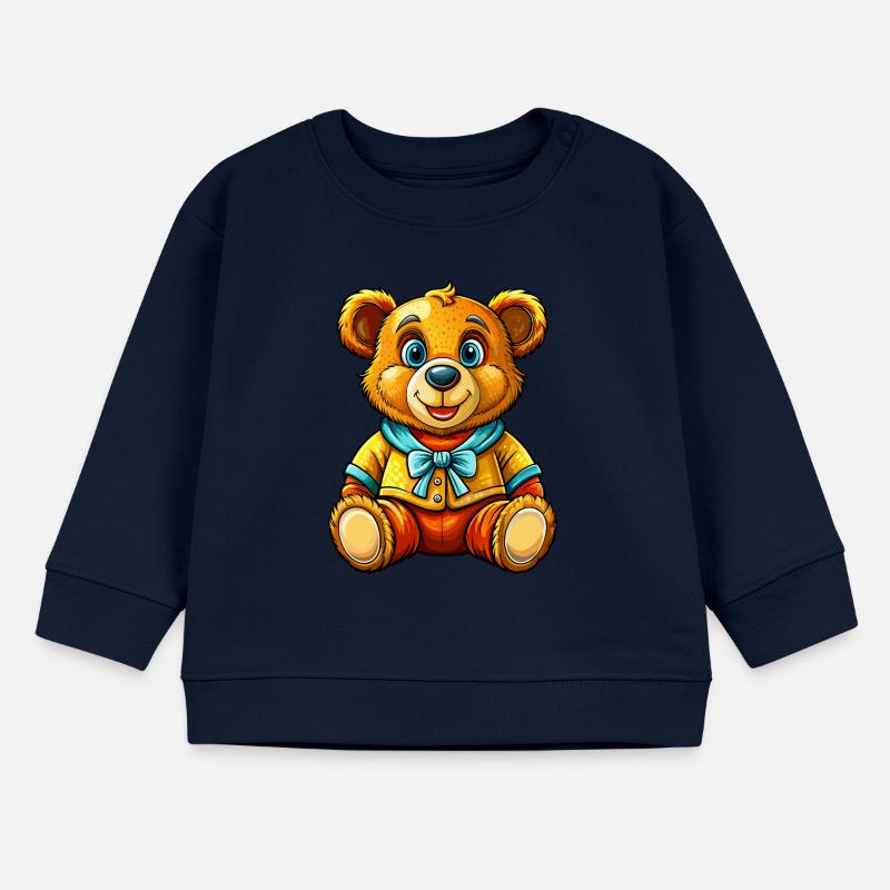 Teddy mit Pullover Baby Organic Sweatshirt Baby Changer von Stanley/Stella