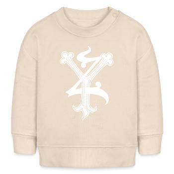 Buchstaben YZ Rapp art - Baby Organic Sweatshirt Baby Changer von Stanley/Stella - Natur - Vorne