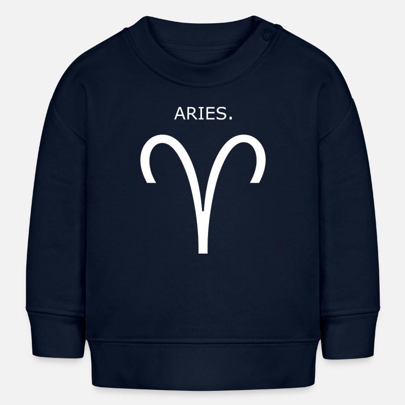 Idée du zodiaque Bélier - Sweat bébé bio Stanley/Stella - bleu marine