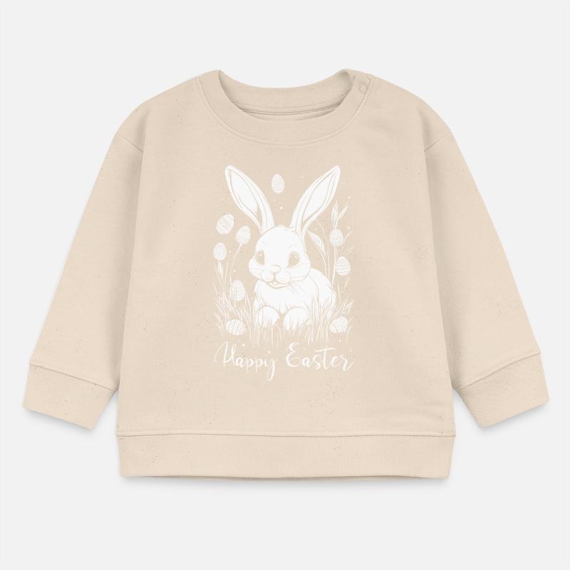 Easter Bunny Happy Easter Easter Easter Egg Bunny Cute Baby Sweatshirt by Stanley/Stella