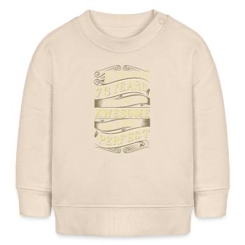 75. Geburtstag - Baby Organic Sweatshirt Baby Changer von Stanley/Stella - Natur - Vorne