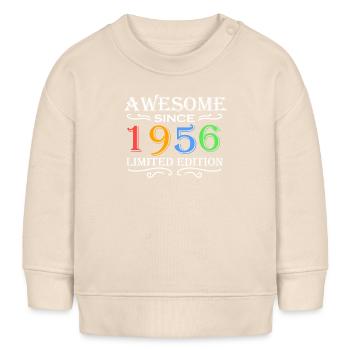 1956 - Jahrgang 1956 - Baby Organic Sweatshirt Baby Changer von Stanley/Stella - Natur - Vorne