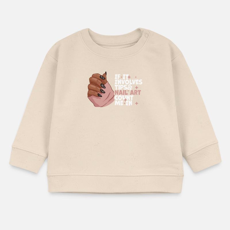 If It Involves Tips and Nailart Nagelstudio Baby Organic Sweatshirt Baby Changer von Stanley/Stella