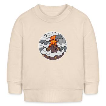 Vulkan Berg Kreis Berge Vulkane - Baby Organic Sweatshirt Baby Changer von Stanley/Stella - Natur - Vorne