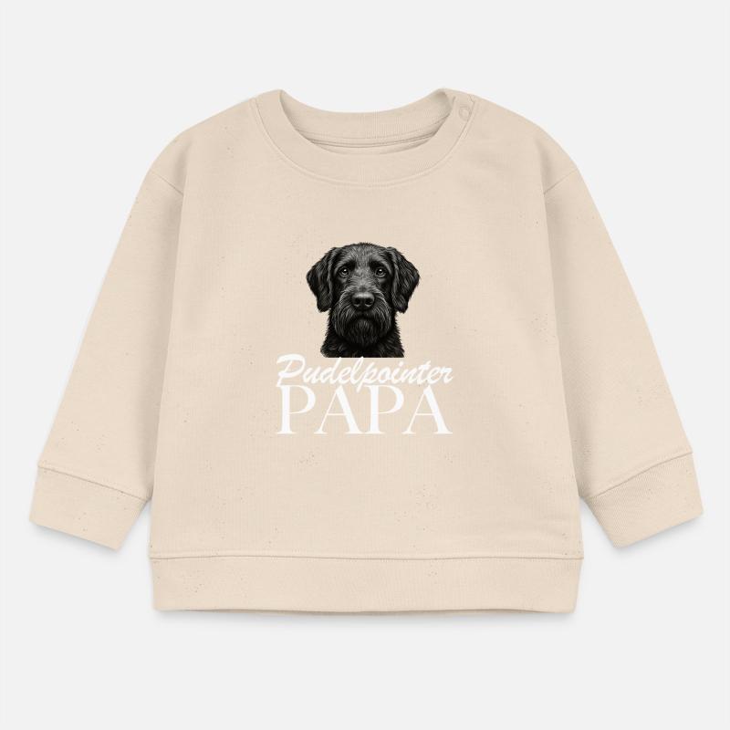 Papa caniche pointer Sweat bébé bio Stanley/Stella