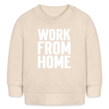Motivierendes T-Shirt für die Arbeit von zu Hause aus - Baby Organic Sweatshirt Baby Changer von Stanley/Stella - Natur - Vorne