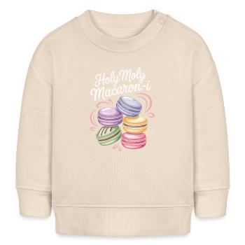 Macaron French Desserts - Baby Sweatshirt by Stanley/Stella - soft Ecru - Front