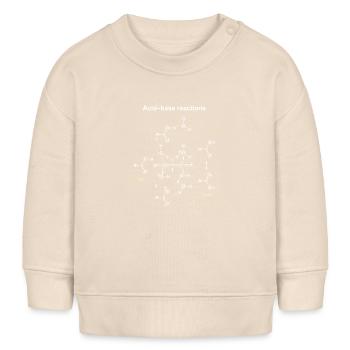 Réactions Acide Base Illustrées - Sweat bébé bio Stanley/Stella - écru doux - Devant