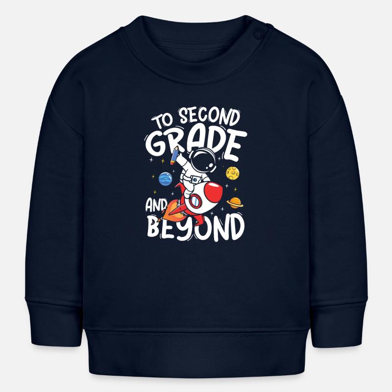 De l’école primaire aux étoiles - Sweat bébé bio Stanley/Stella - bleu marine