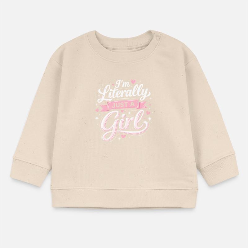 Ich Bin Literally Just Ein Mädchen Baby Organic Sweatshirt Baby Changer von Stanley/Stella