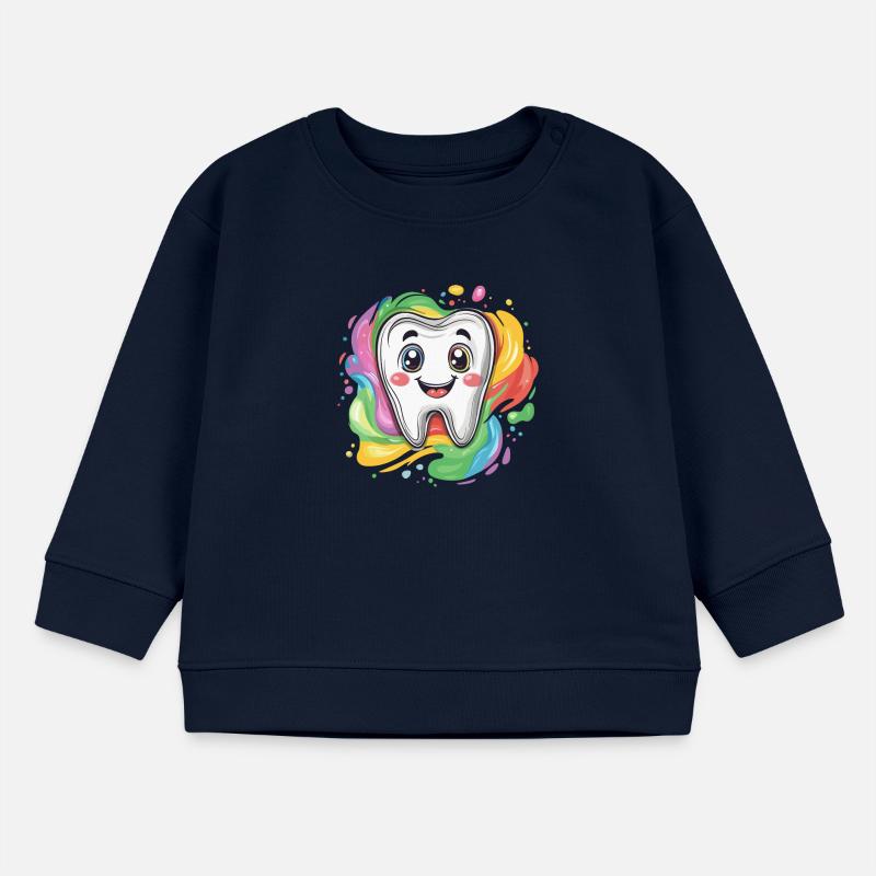Une éclaboussure de couleur joyeuse pour les dents Sweat bébé bio Stanley/Stella