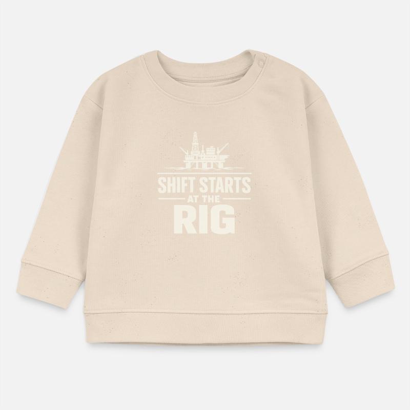 Offshore Drill Rig Drill Bit Drilling Floor Offshore Baby Sweatshirt by Stanley/Stella