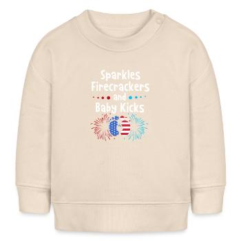 Baby Shower July - Baby Sweatshirt by Stanley/Stella - soft Ecru - Front
