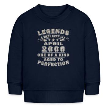 Legenden aus April 2006 - Baby Organic Sweatshirt Baby Changer von Stanley/Stella - Navy - Vorne