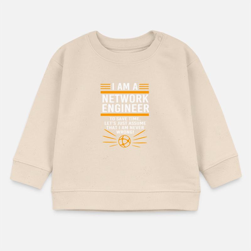Netzwerk Informatiker Programmierer Admin Baby Organic Sweatshirt Baby Changer von Stanley/Stella