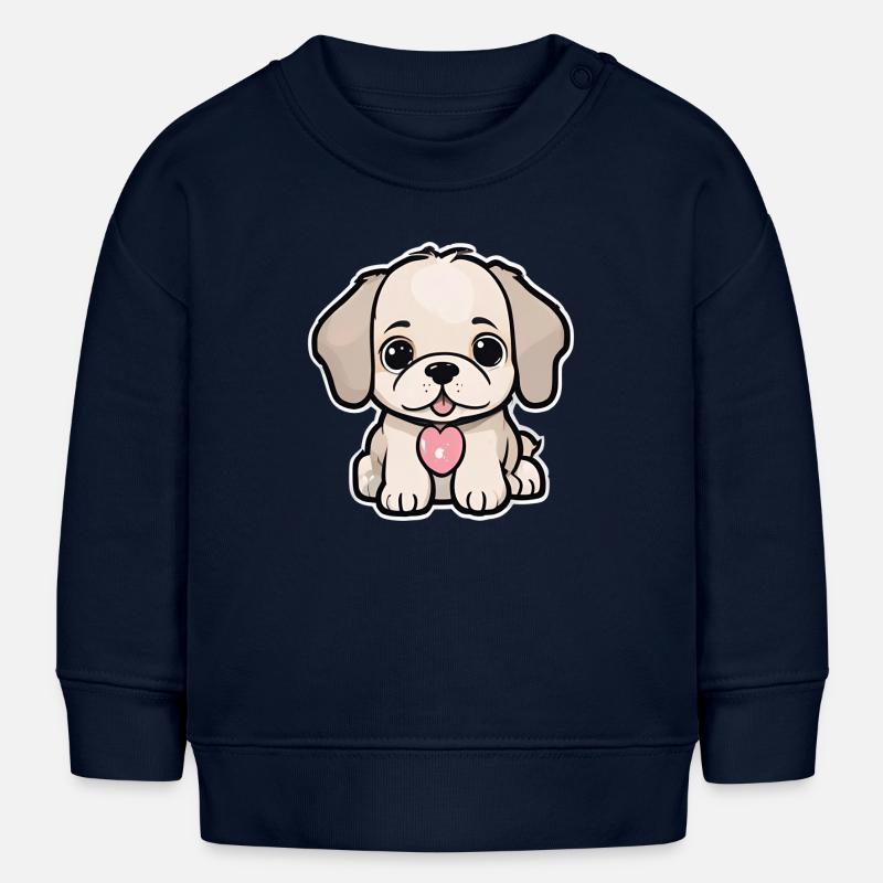 bebe chien - Sweat bébé bio Stanley/Stella - bleu marine