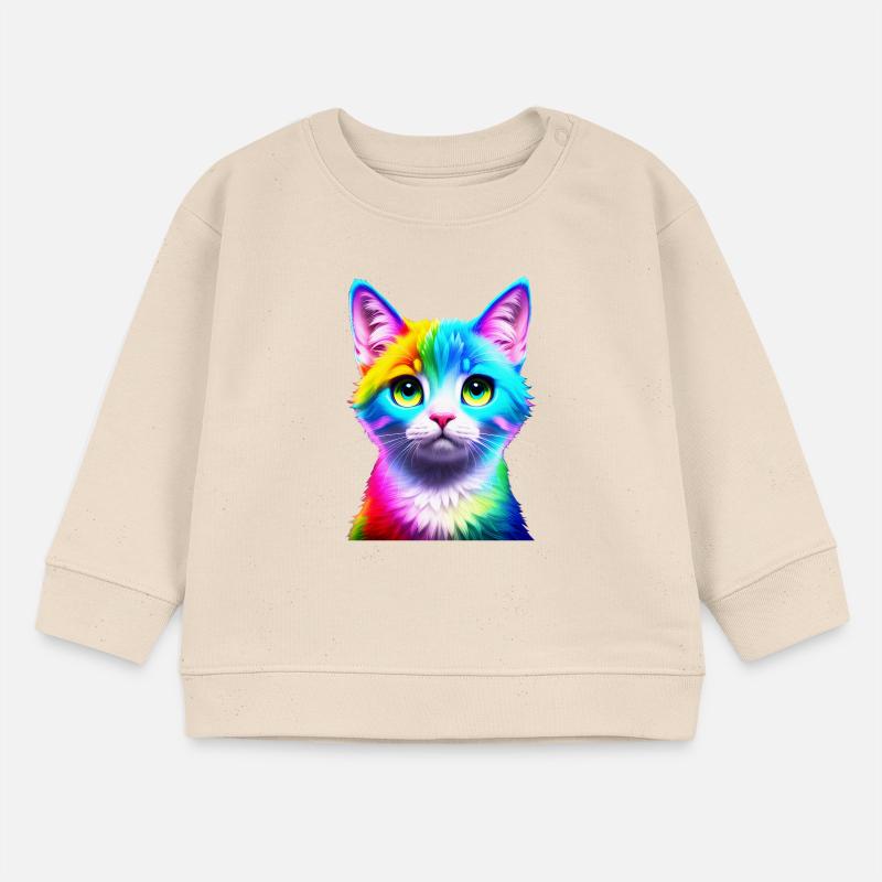Rainbow Cat Baby Sweatshirt by Stanley/Stella