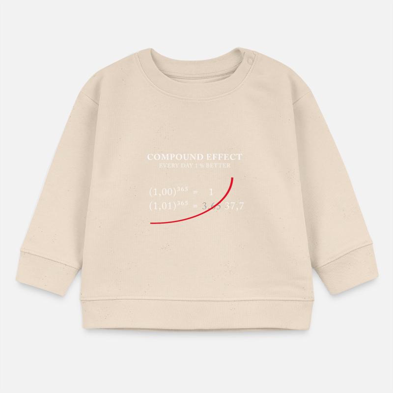 Compound Effect – 1% better every day Baby Sweatshirt by Stanley/Stella