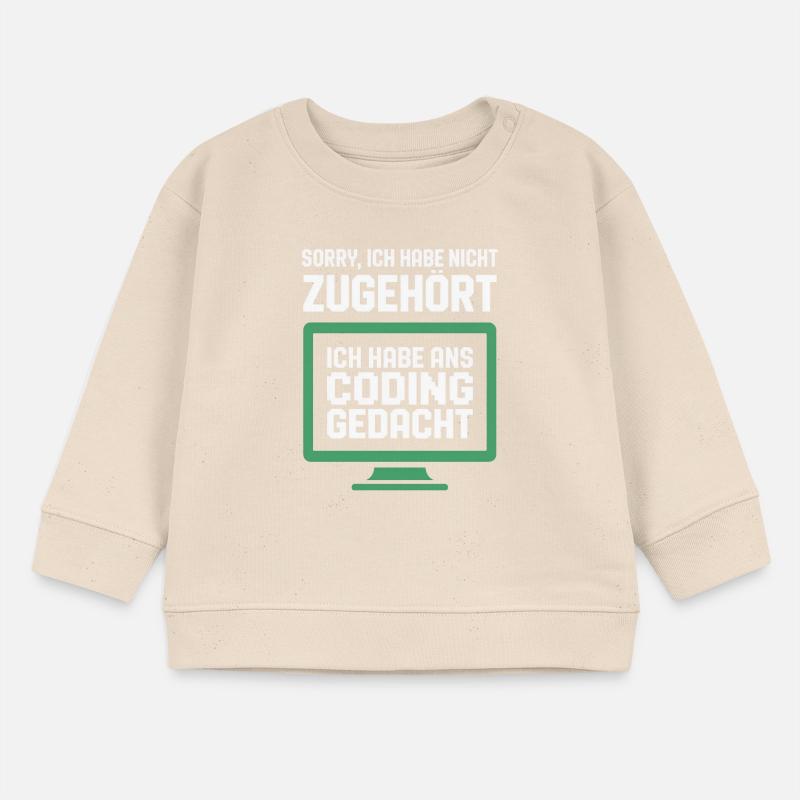 Pensée de codage à l’écran Sweat bébé bio Stanley/Stella