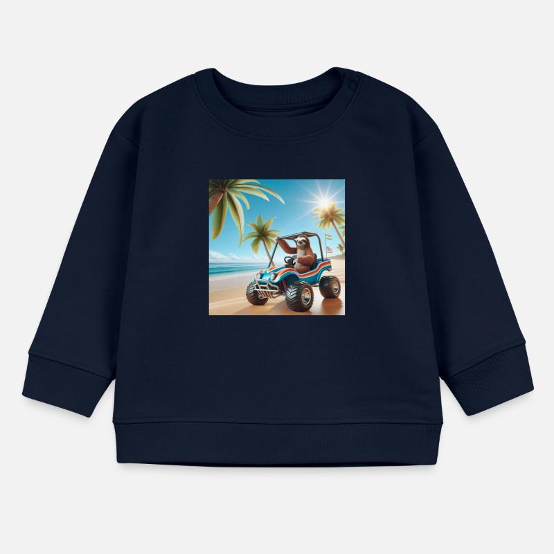 Sloth Wanderer Dune Buggy Baby Sweatshirt by Stanley/Stella