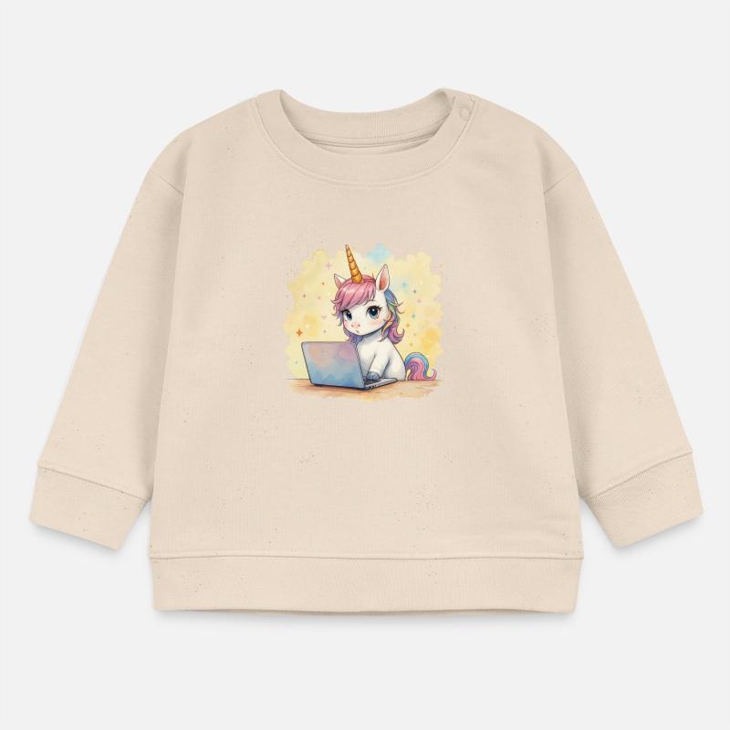 Programmation Licorne Sweat bébé bio Stanley/Stella