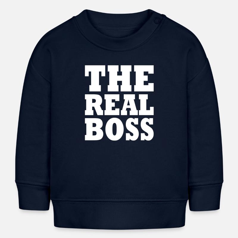 The real boss - Sweat bébé bio Stanley/Stella - bleu marine