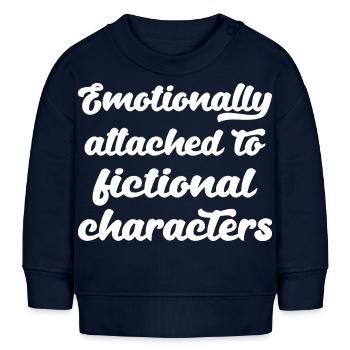 Emotional an fiktive Charaktere gebunden I - Baby Organic Sweatshirt Baby Changer von Stanley/Stella - Navy - Vorne