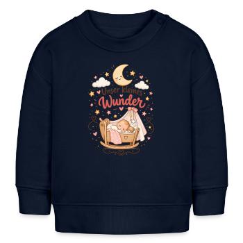 Unser Kleines Wunder – Kuschelmond Traumzeit - Baby Organic Sweatshirt Baby Changer von Stanley/Stella - Navy - Vorne