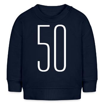 50 - Baby Sweatshirt by Stanley/Stella - navy - Front
