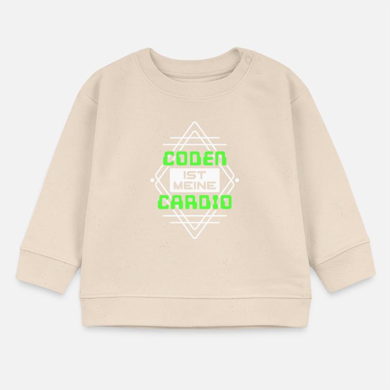 Coden Statement Developer Computerfreak Skripting Baby Organic Sweatshirt Baby Changer von Stanley/Stella